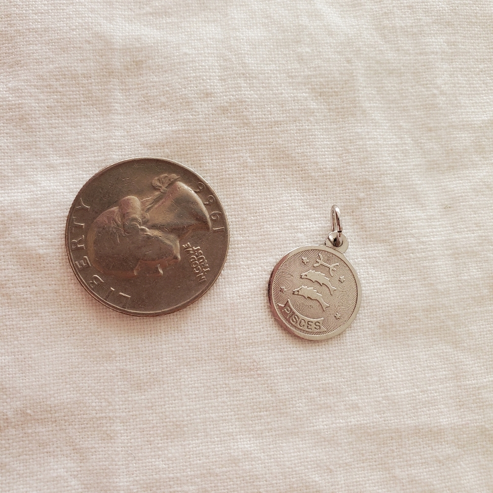 Pisces pendant in silver